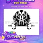 Free Cute Puppy Face Free Funny Peeking Dog Free SVG 2 - Instant Download