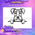 Free Cute Puppy Eyes Free Funny Dog Peeking Free SVG 1 - Instant Download