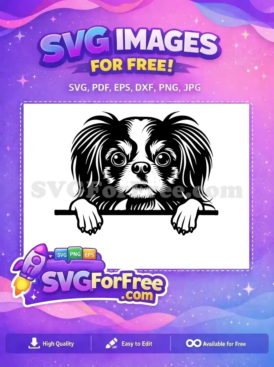 Free Cute Dog Face Free Funny Peeking Dog Free SVG 4