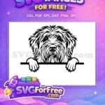 Free Cute Puppy Face Free Dog Peek Animal Free SVG 2 - Instant Download