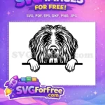 Free Cute Puppy Free Funny Peeking Dog Free SVG 1 - Instant Download
