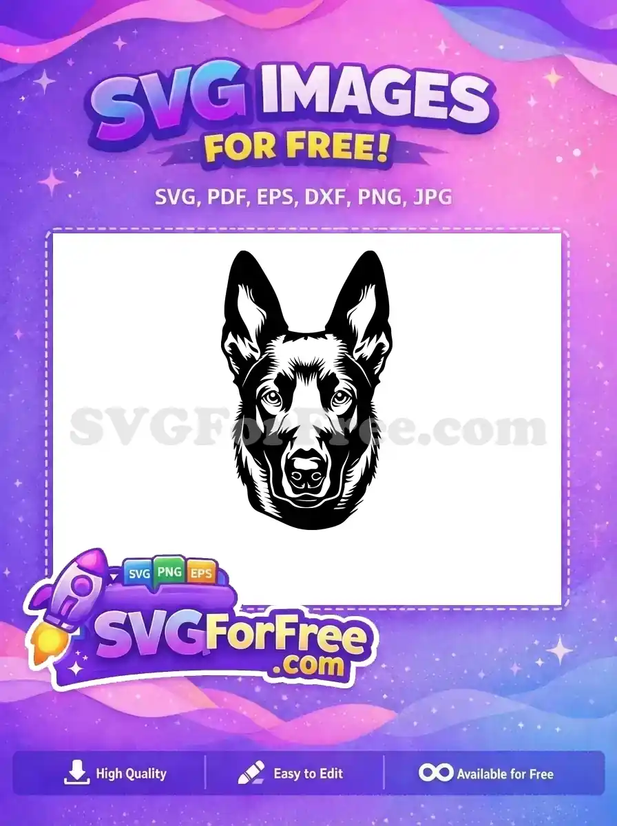 Free Peeking Dog Free Head Fluffy Puppy Free SVG