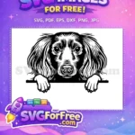 Free Cute Puppy Free Dog Peeking Window Free SVG 1 - Instant Download