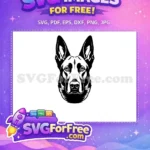 Free Cute Dog Face Free Window Peeking Funny Free SVG 1 - Instant Download