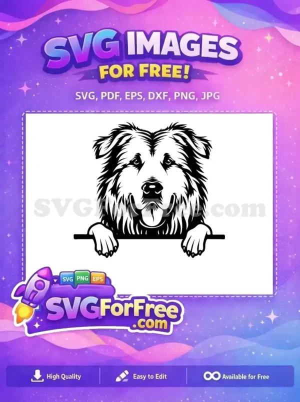 Free Cute Puppy Eyes Free Dog Peekaboo Art Free SVG 2