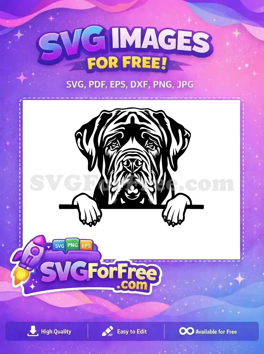 Free Cute Dog Face Free Funny Puppy Peek a Boo Free SVG