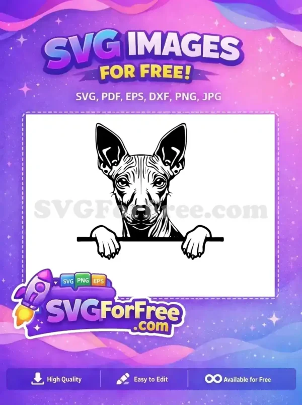 Free Cute Dog Face Free Funny Pet Peek Movie Free SVG 1