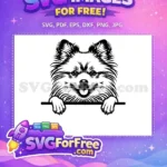 Free Cute Dog Face Free Peeking Window Funny Free SVG 22 - Instant Download