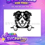 Free Cute Dog Face Free Peeking Window Funny Free SVG 23 - Instant Download