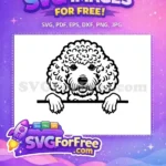 Free Cute Dog Face Free Peeking Window Pet Free SVG 5 - Instant Download