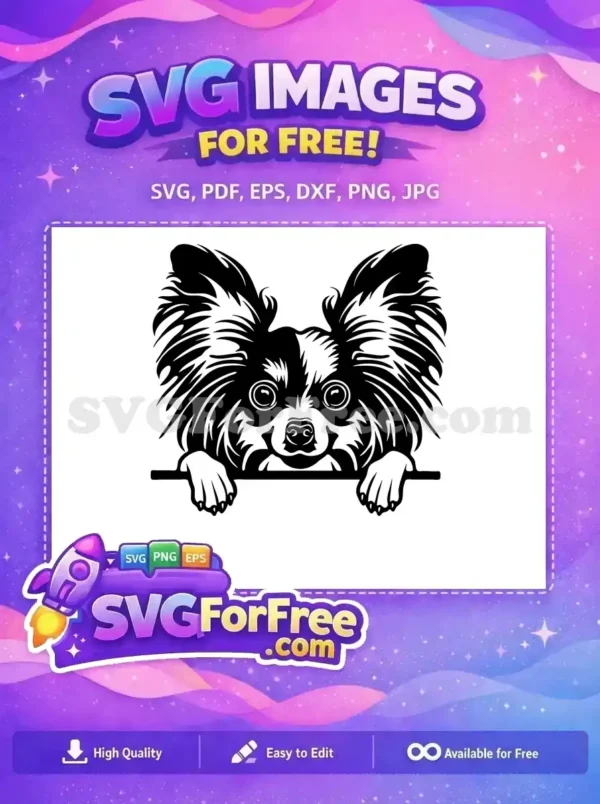 Free Cute Puppy Dog Free Peeking Design Pet Free SVG