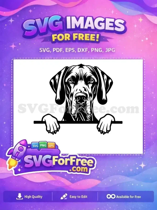 Free Cute Dog Face Free Peeking Puppy Window Free SVG 1