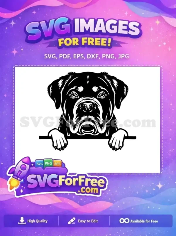 Free Cute Puppy Face Free Peeking Dog Art Free SVG 11
