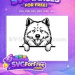Free Cute Dog Face Free Pet Animal Portrait Free SVG 2 - Instant Download