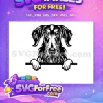 Free Cute Dog Face Free Peeking Golden Retriever Free SVG 1 - Instant Download