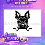 Free Cute Dog Face Free Funny Pet Cartoon Free SVG - Instant Download