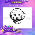 Free Cute Dog Face Free Peeking Labrador Movie Free SVG 1 - Instant Download