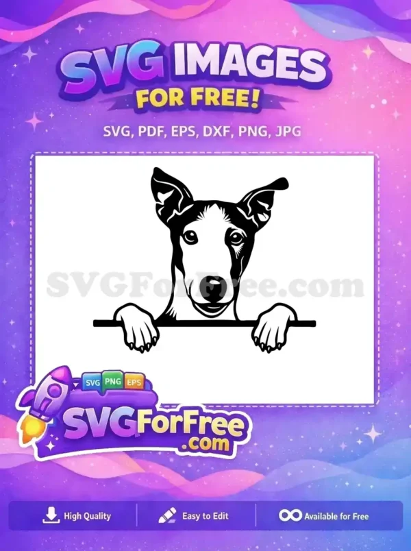 Free Dog Eyes Free Peeking Breed Silhouette Free SVG