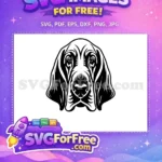 Free Cute Puppy Face Free Peeking Dog Window Free SVG 1 - Instant Download