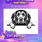 Free Cute Puppy Eyes Free Peeking Dog Art Free SVG 13 - Instant Download