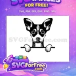 Free Cute Dog Face Free Funny Puppy Peekaboo Free SVG 1 - Instant Download