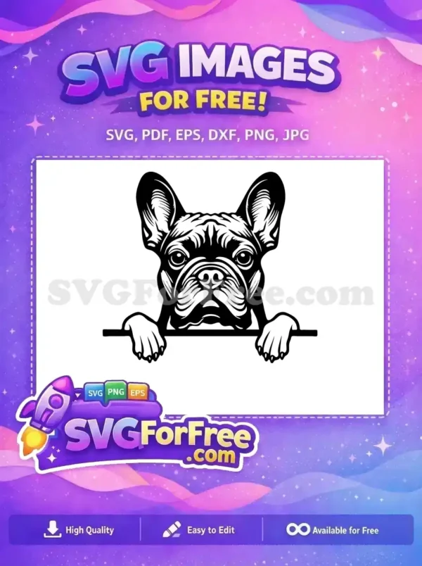 Free Cute Puppy Face Free Funny Eyes Peeking Dog Free SVG 1