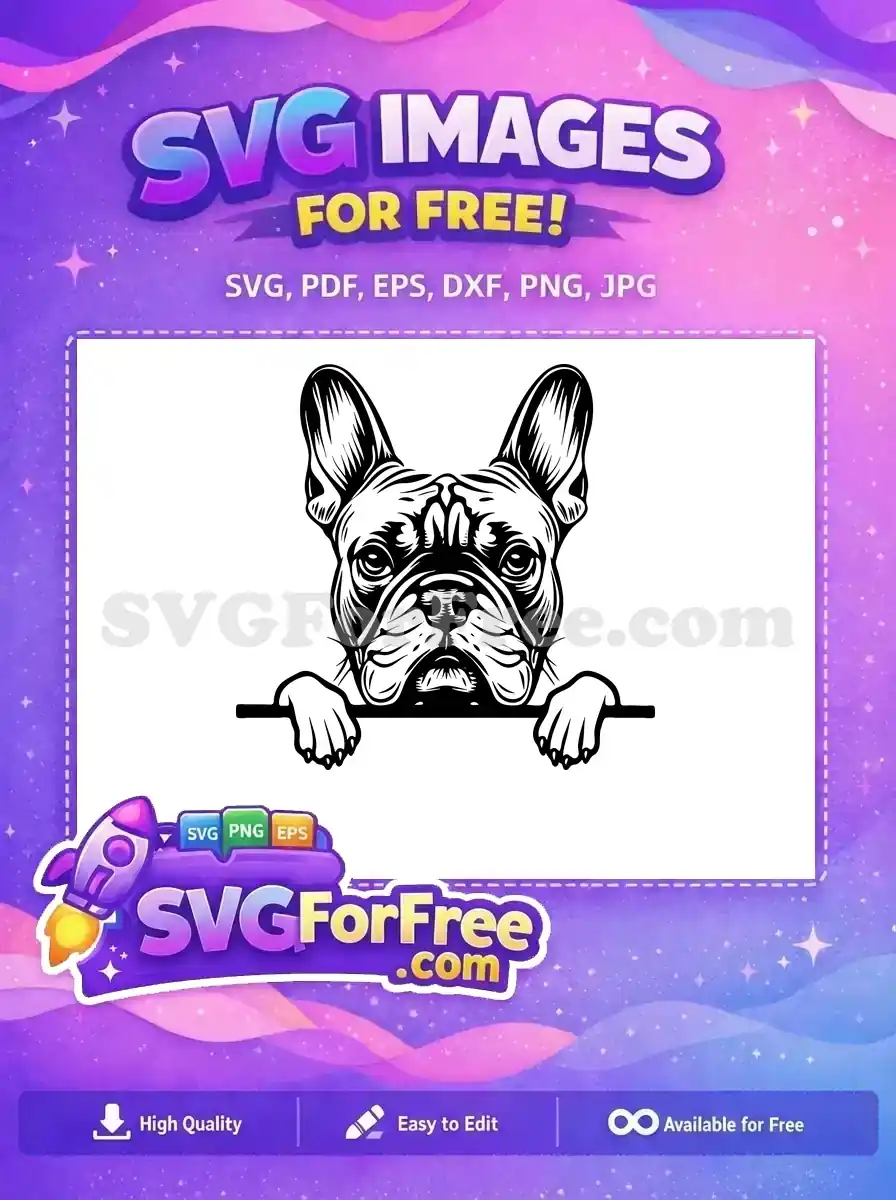 Free Cute Puppy Face Free Window Cling Peeking Dog Free SVG 2