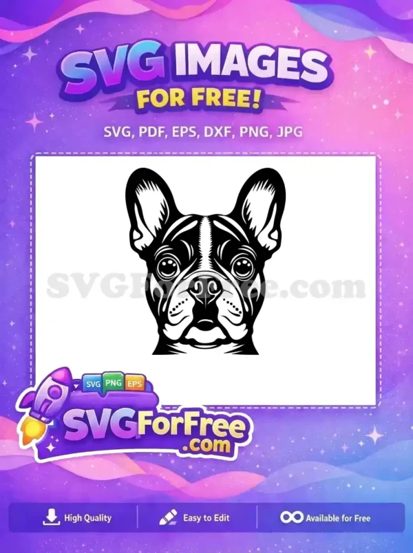 Free Cute Dog Face Free Funny Pet Peeking Free SVG 8