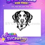 Free Cute Dog Face Free Peeking Window Funny Free SVG 50 - Instant Download