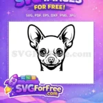 Free Cute Puppy Face Free Peeking Dog Art Free SVG 19 - Instant Download