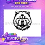 Free Cute Dog Face Free Window Decal Peeking Dog Free SVG 1 - Instant Download