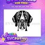 Free Cute Puppy Face Free Silhouette Dog Breed Free SVG - Instant Download