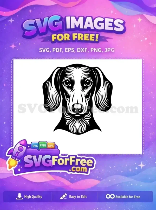 Free Cute Dog Face Free Window Peek Animal Free SVG 7