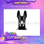 Free Cute Dog Face Free Peeking Funny Free SVG 1 - Instant Download