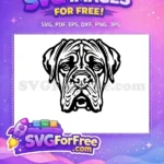 Free Cute Dog Face Free Peeking Window Funny Free SVG 61 - Instant Download