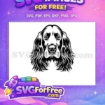 Free Cute Dog Face Free Peeking Window Puppy Free SVG - Instant Download