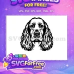 Free Cute Puppy Face Free Golden Retriever Breed Peeking Free SVG - Instant Download