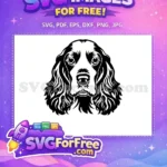 Free Cute Dog Face Free Animal Pet Peeking Free SVG 2 - Instant Download