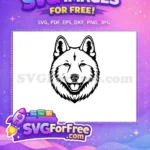 Free Cute Puppy Face Free Eye Peek Funny Free SVG - Instant Download