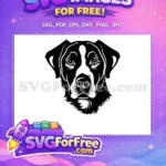 Free Puppy Eyes Free Curious Face Peeking Dog Free SVG 1 - Instant Download