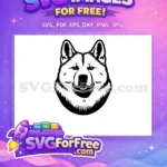 Free Cute Dog Face Free Pet Animal Peeking Free SVG 5 - Instant Download