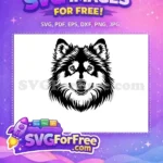 Free Cute Dog Face Free Detailed Peek Animal Free SVG - Instant Download