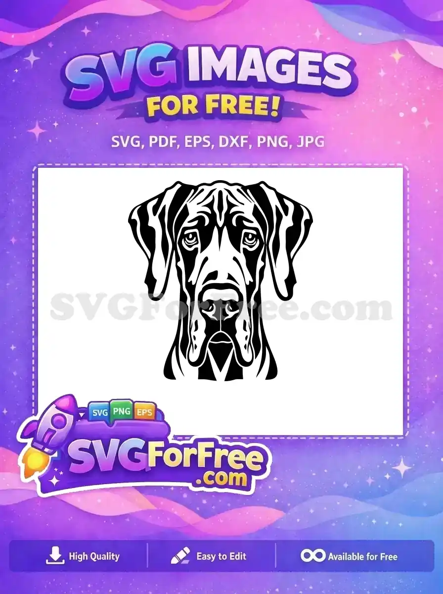 Free Cute Dog Face Free Funny Puppy Design Free SVG 2