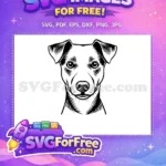 Free Cute Dog Face Free Funny Eyes Peeking Free SVG 2 - Instant Download