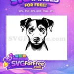 Free Cute Dog Face Free Peeking Window Funny Free SVG 84 - Instant Download