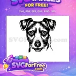 Free Cute Eyes Free Peeking Dog Funny Free SVG 1 - Instant Download