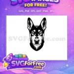 Free Cute Dog Face Free Peeking Animal Free SVG - Instant Download