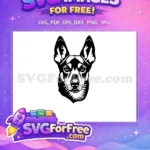 Free Cute Dog Face Free Funny Pet Peek Free SVG 4 - Instant Download