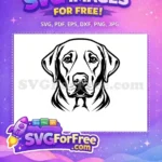 Free Cute Dog Face Free Peeking Window Funny Free SVG 89 - Instant Download