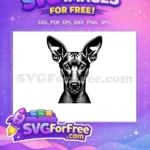 Free Cute Dog Face Free Peeking Out Window Free SVG 5 - Instant Download